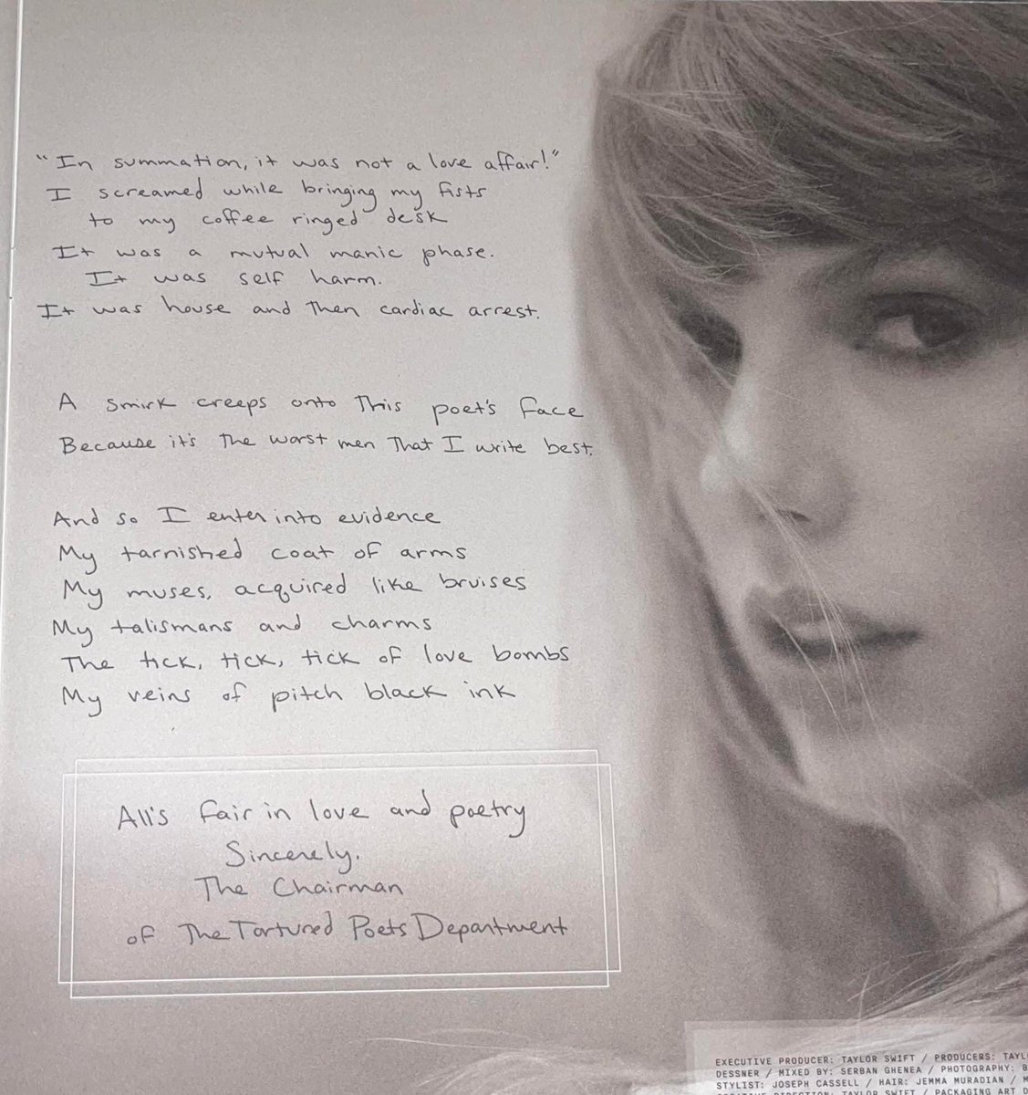 TSwiftNZ's tweet photo. ✍️ | Taylor’s summation poem for #TSTTPD  

“A smirk creeps onto this poet’s face because it’s the worst men that I write best.” https://t.co/JLj5X0cTLw