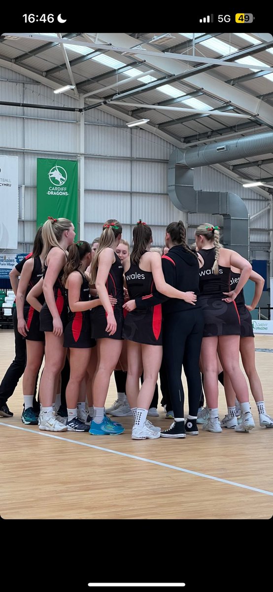 Wales u19s cap 💪🏴󠁧󠁢󠁷󠁬󠁳󠁿

Proud of this group, 12 first caps &amp; they gave it everything on court. Honour to stand side by side singing the anthem. Learnings taken! Thankful to our amazing coaching team also!

The support by my family &amp; friends today meant the world to me, my backbone❤️