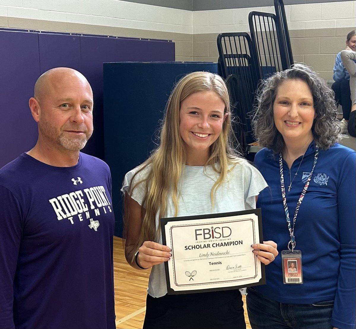 Ridge Point Tennis (@rphs_tennis) on Twitter photo Congratulations to Lindy Niedzwecki who is one of the select few athletes named <a href="/FBISDAthletics/">Fort Bend ISD Athletics</a> 2024 Scholar Champion!! Outstanding achievement by one of <a href="/RPHS_Panthers/">Ridge Point HS</a> best! Congratulations to Lindy Niedzwecki who is one of the select few athletes named <a href="/FBISDAthletics/">Fort Bend ISD Athletics</a> 2024 Scholar Champion!! Outstanding achievement by one of <a href="/RPHS_Panthers/">Ridge Point HS</a> best!