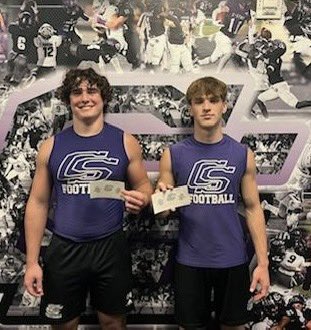 Cougar Warriors of the Week are Liam Ponte and Zak Cosser. Can’t say enough about out the work ethics of these two guys. Both are two sport athletes and give their best in everything. #cougarstrong @TheCougarWay @CSHSCougarClub