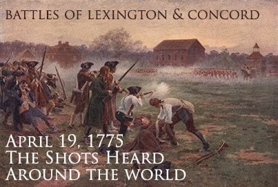 #OnThisDay in 1775, #TheShotHeardAroundTheWorld was fired as the battles of Lexington & Concord launched the American Revolution; we need a new revolution to overthrow the corrupt #WallStreet #oligarchy that controls the United States~!

history.com/this-day-in-hi…