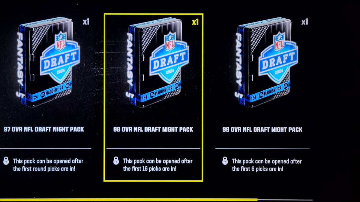 TroyTheGr8T's tweet photo. Its been a grind but all finished now. #mut24 #mutdraft #Grinding #madden24 #nfldraft https://t.co/5Qhmu3sOsV