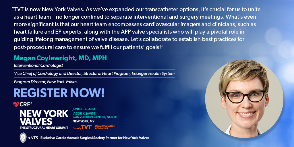 🌟#NYValves2024 is leading the charge in transforming structural heart care through a multidisciplinary approach. 🗽Join us in NYC and become an integral part of the collaborative #HeartTeam, working together to enhance patient outcomes! 🏥 Register before rates go up on June 4!…