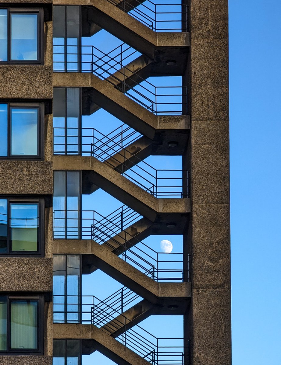 The #Moon and Seven Stairs #PerspectivesOnTheBarbican XV #brutalism #architecture
