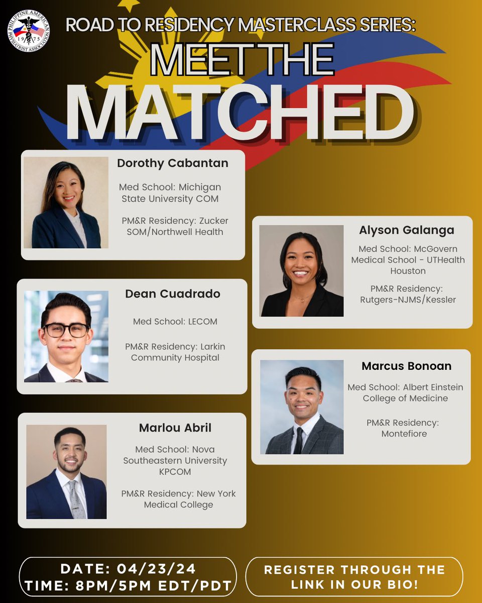 Reminder to sign up for our Meet the Matched Panel on 4/23 at 8pm/5pm EDT/PDT. We have an amazing lineup of panelists willing to impart their own experiences and tips. Sign up link is here: forms.gle/grEYzgSA2PTCE7… @DorothyCab