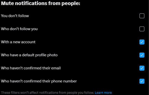 DarkWebInformer's tweet photo. ⚠️X SETTINGS⚠️Do you hate spam on X/Twitter? Make sure you update your notification settings to something more strict. On X: More -> Settings and privacy -> Notifications -> Filters -> Muted notifications

#DarkWebInformer #DarkWeb #Cybersecurity  #X #Twitter #Privacy #Spam #Infosec #CTI