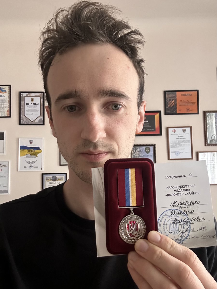 I just received a medal from 80th Air Assault brigade!

The fighters with the 80th are 100% grateful for the help we TOGETHER provided to them. It saved hundreds of lifes since 2022.

Thank you all for supporting Ukraine 🇺🇦🇺🇦🇺🇦!!!