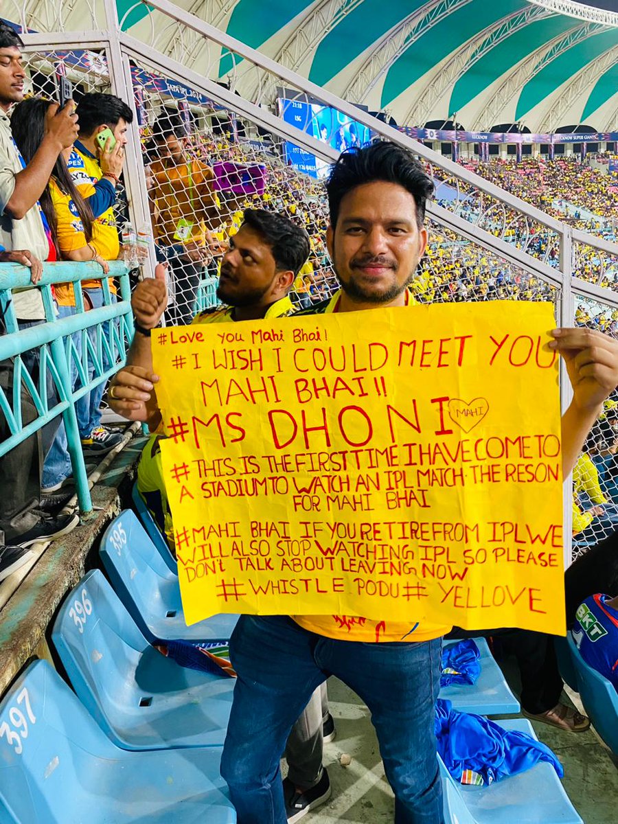 Negirox's tweet photo. @msdhoni luv u mahi sir.. great inspiration from you sir ..  
Please don't stop playing.
@timesofindia #India #IPL #IPL2024live #IPLUpdate #IPLonJioCinema #IPL24 https://t.co/JDcbmkroGX