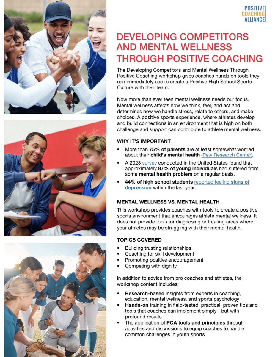 Frequent convo in my role: Me: What makes or breaks an athletes experience with your program? Leader: Coaches!…and parents. Me: Do you invest in positive youth development training for your coaches or parents? Leader: We do not. PARTNER WITH @PositiveCoachUS!!