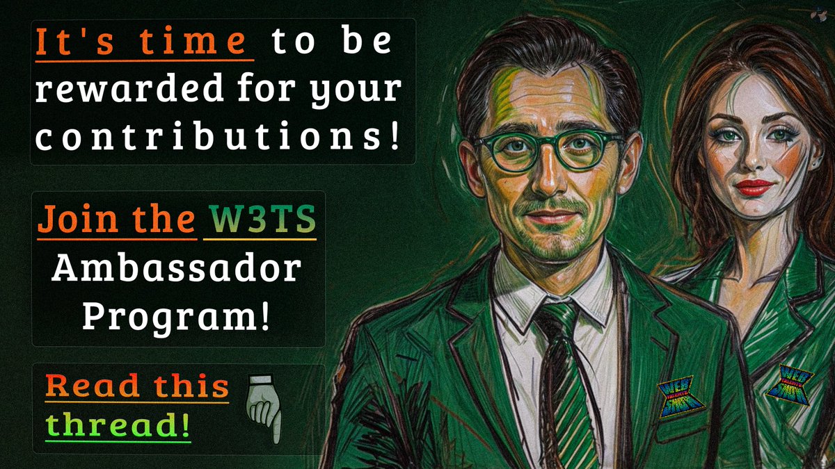NomberFax's tweet photo. 💚 Hello to the whole #crypto community! and today I have great news for all ambassadors, because just recently the ambassador program of a very promising project @web3talentsshow has been launched!!!

⊸ What is this project? 🤔
#W3TS is basically a #Web3 reality show where 5 teams of developers compete for the prestigious title and trophies!

✅ In this thread I'll tell you how you can easily join the first ambassadors and start earning rewards, I've already joined!