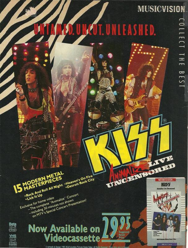 #FlashbackFriday - April 19, 1985 - Our platinum KISS Animalize Live Uncensored VHS was released! #KISSTORY When & where did you get this release, #KISSARMY?