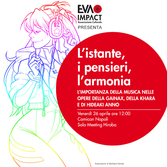 evaimpact2016's tweet photo. #EVAIMPACT torna al @comiconitalia assieme a @distopiaeva e #TerreIllustrate @caronnamatteo con il panel "L'istante, i pensieri, l'armonia" il 26 aprile alle ore 12!
Tutti i dettagli qui: https://t.co/DlfIYoJu5S
Illustrazione di Barbara Salvati #evangelion #hideakianno https://t.co/qRLyrcYASF