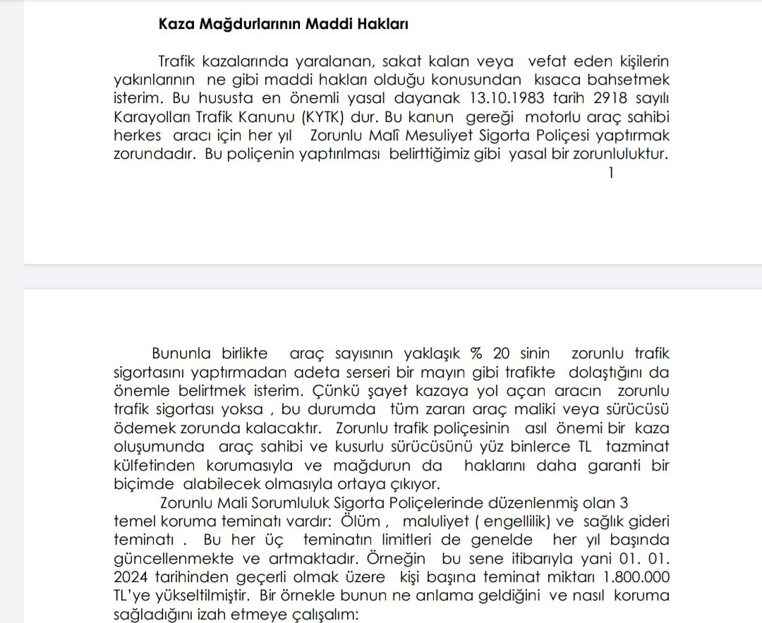 AvAliOtay's tweet photo. Trafik kazaları, hukuki durum ve kaza mağdurlarının hakları-2 https://t.co/BsV2gZvhOY