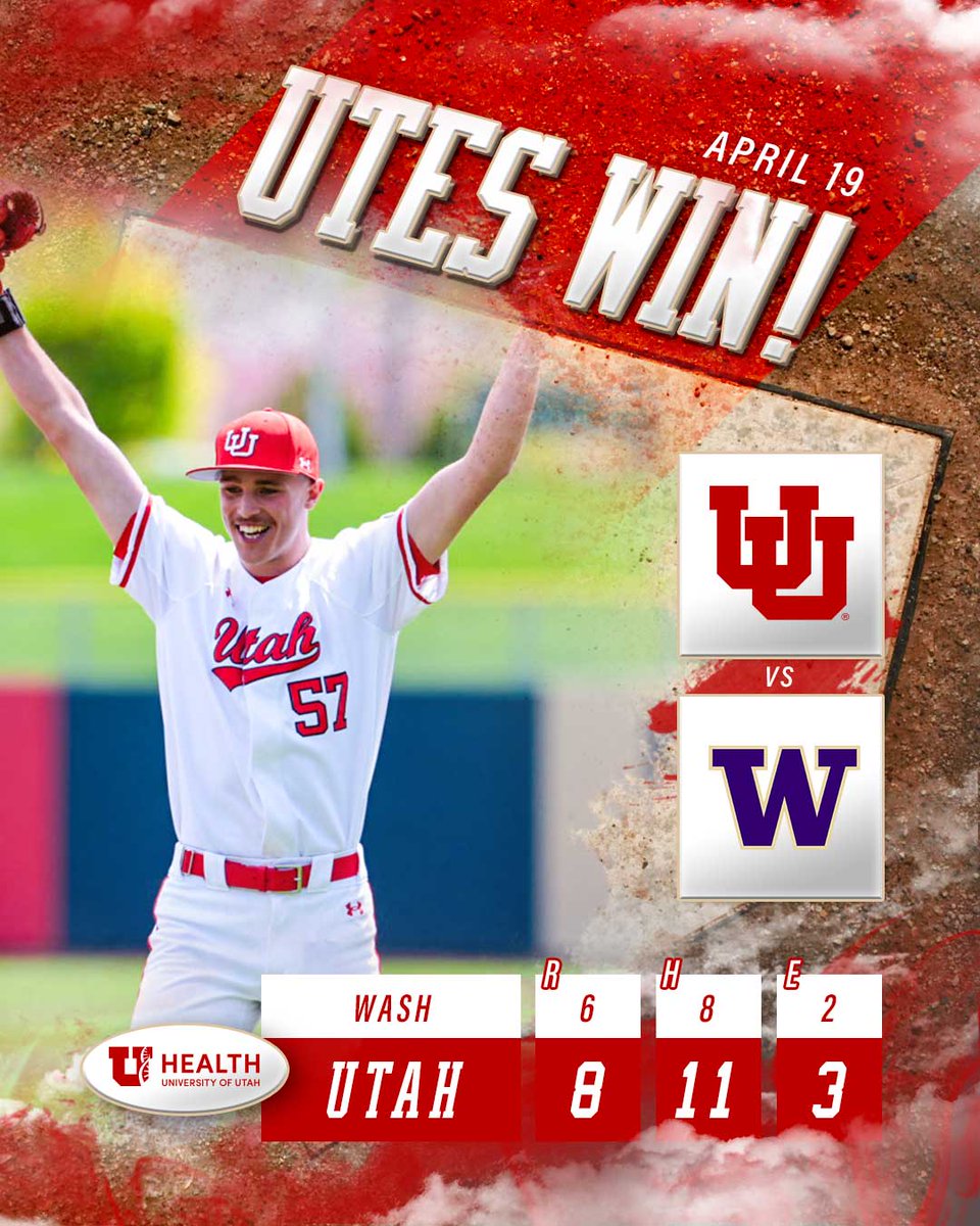 utahbaseball's tweet photo. Fastest to 25 wins in recorded program history ✅

#GoUtes x #UteNotes https://t.co/PXSrJzCWzP