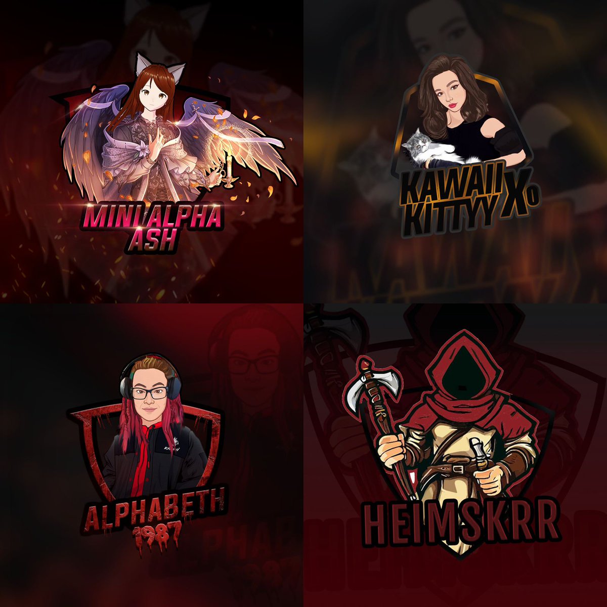 alpha_83303's tweet photo. mascot logo and banner! https://t.co/8YCn7labWP