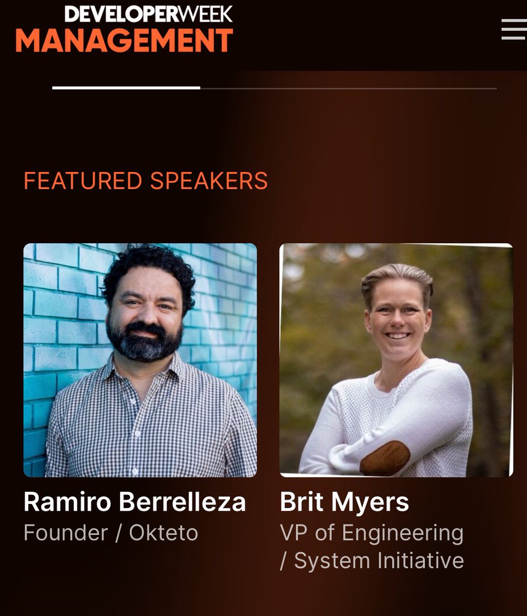 Feeling fancy as a featured speaker at @DeveloperWeek Management. I’m working on my talk about ROI of Developer Happiness and why engineering leaders need to measure. 

If you think about developer productivity and increasing business value through DevX initiatives join our
