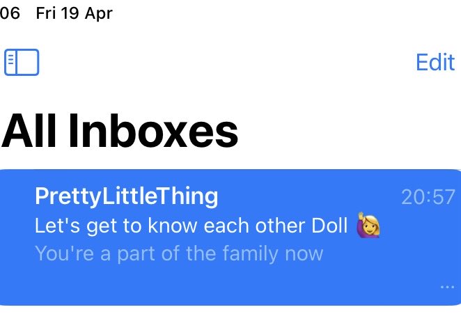 Oh no, just had an email from that website-for-teenagers and apparently I’m part of the family now. Must be adopt-a-granny week. 👵🏻