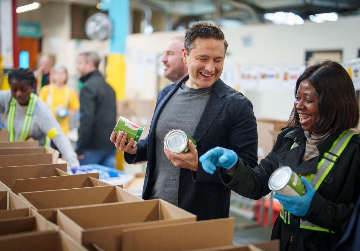 With food bank demand up 473% in Toronto, I'm grateful for Daily Bread Food Bank volunteers who now feed 1 in 10 Torontonians. I will axe the Trudeau tax on farmers and food.