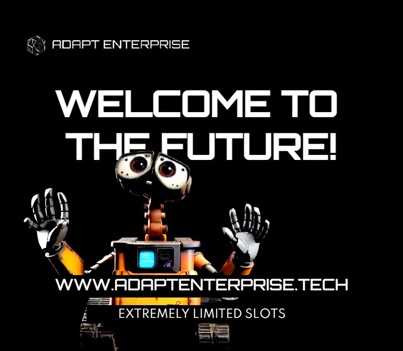 adaptentai's tweet photo. Stay up to date with the latest Technology within the Artificial Intelligence Space 

Limited Availability #generativeai #ArtificialIntelligence #adaptenterprise https://t.co/yKKVzDQTTv