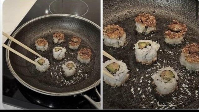 Tu commandes 40 balles de sushi, ça arrive cru et tu dois les cuire toi même, c'est pas rentable