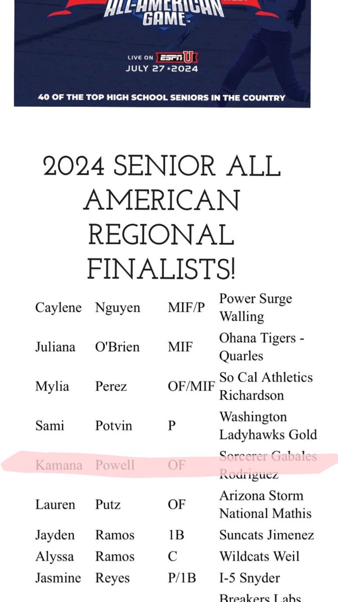 Thank you @pgfnetwork for the recognition!! Beyond grateful to have made the All-American Finalist list!!! @Sorcerer18UGold @pauliegabales @joepup3