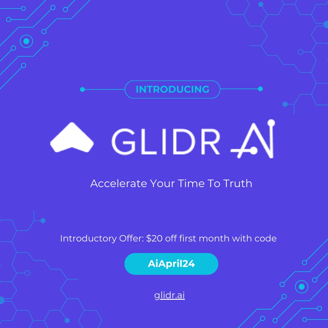 🚀 Big news! Introduce GLIDR.ai—ushering in a new era of innovation with groundbreaking AI software to accelerate your time to truth!

Use AiApril24 for $20 off your first month

#GLIDRai #Innovation #leanstartup #TechNews #AI