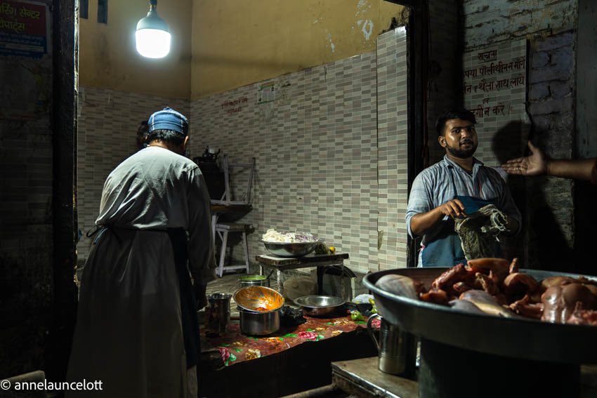 An outdoor kitchen I passed while exploring the streets of Agra, India late in the evening. #streetphotography, #travelphotography, #photography, #photooftheday