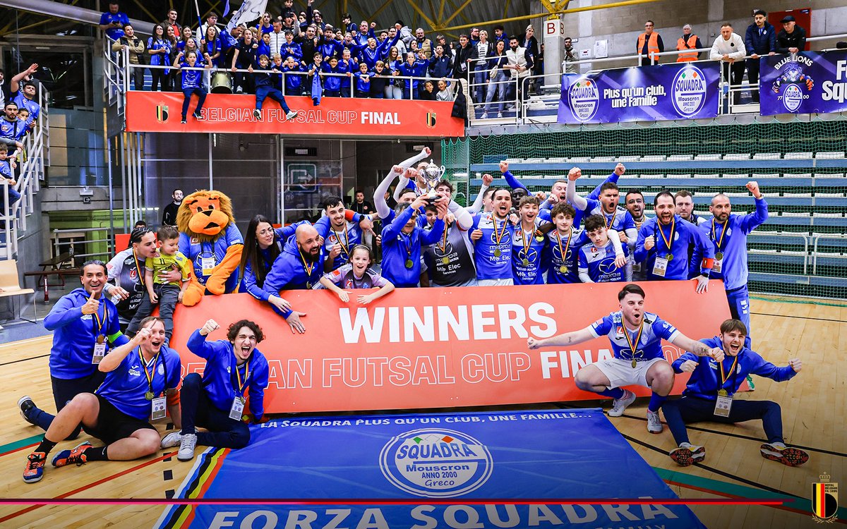 This season's U21 Futsal Cup winners: Squadra Mouscron! 🏆👏