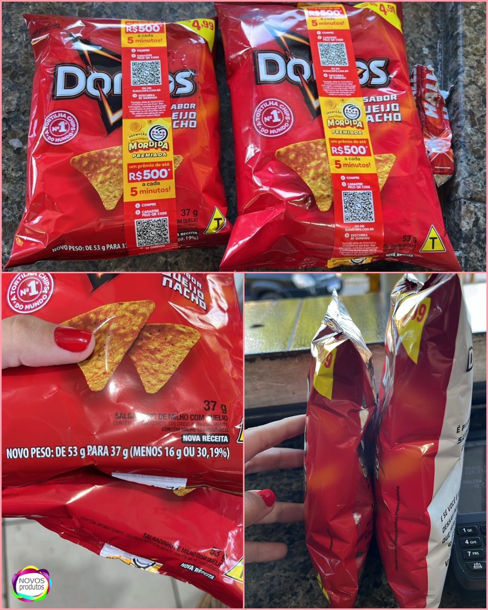 Por que não tem ninguém nas ruas protestando contra essa redução do Doritos? 🗣️🗣️🗣️
