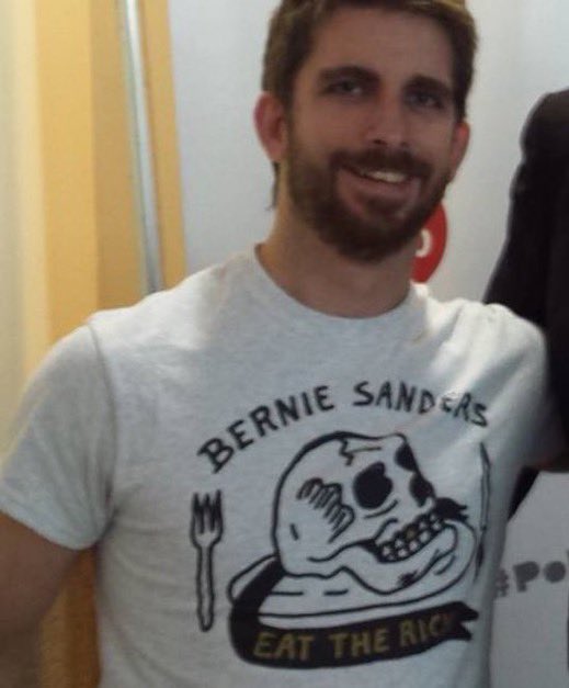Max Azzarello, the guy who just lit himself on fire, was a massive Bernie Sanders supporter