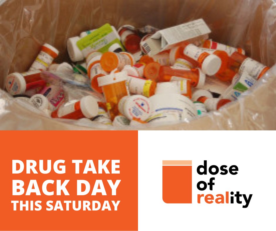 Help us protect you, your family, and your community. Bring unused and expired medications to any #DrugTakeBackDay site. Drop them into a bin and you’re done. No questions asked. And you could save a life. Find a collection site near you: dhs.wisconsin.gov/opioids/drug-t… #DoseOfRealityWI