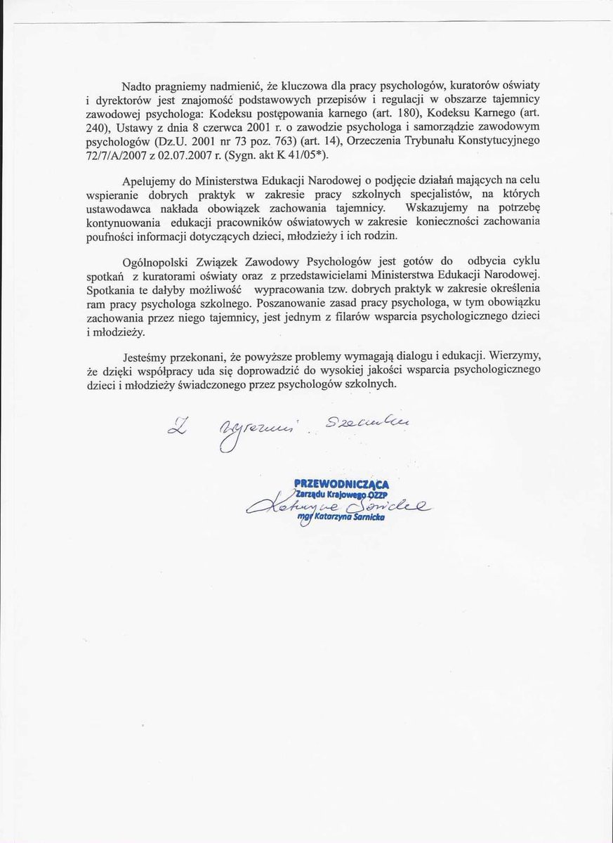 Ogólnopolski Związek Zawodowy Psychologów tweet media