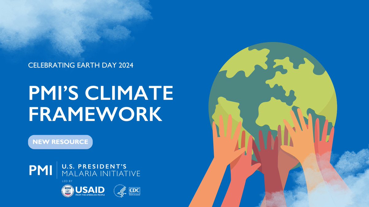 Today @PMIgov celebrates #EarthDay with the release of our first-ever Climate Framework. This framework outlines our vision and existing approaches to address climate-related shocks and ensure resilient malaria programs across our 30 partner countries. pmi.gov/what-we-do/cli…