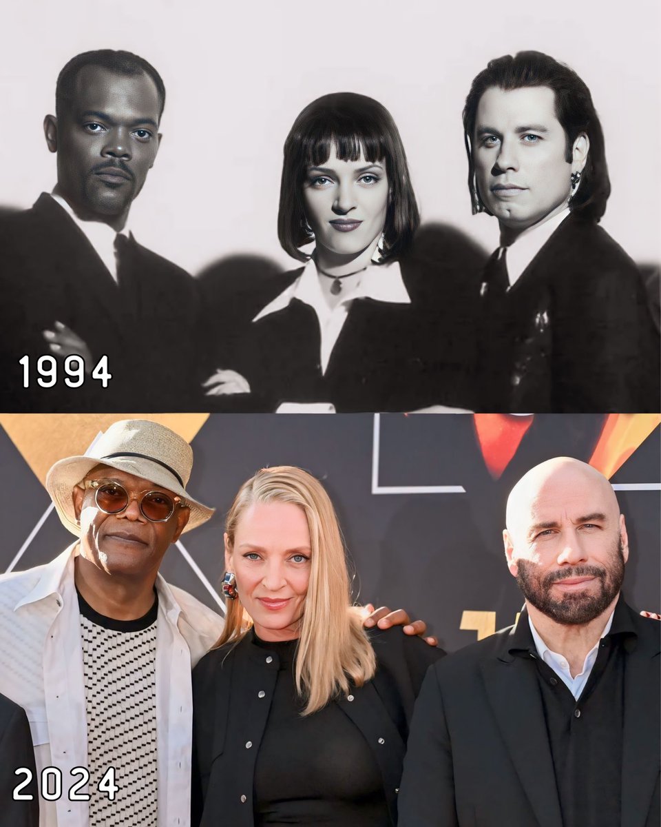 Uma Thurman, Samuel L. Jackson ve John Travolta, kült klasik “Pulp Fiction”ın 30. yıl dönümünü kutlamak için yeniden bir araya geldi 😎