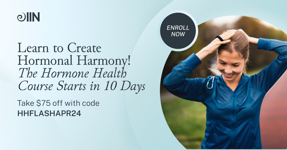Whether you're personally looking to find hormone balance, or wanting to add another tool to your Health Coach toolkit — the Hormone Health Course is for you! Enroll now and get ready for class next week: tinyurl.com/5chyb7jt