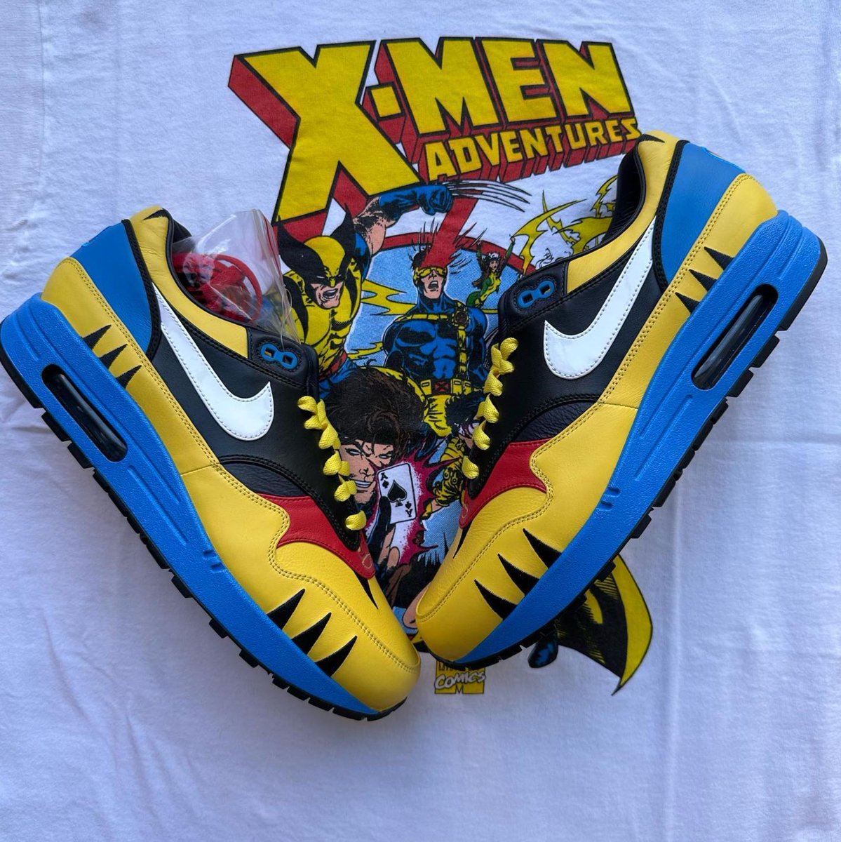 Nike Air Max 1 'Wolverine' Customs 🟡 🔵
