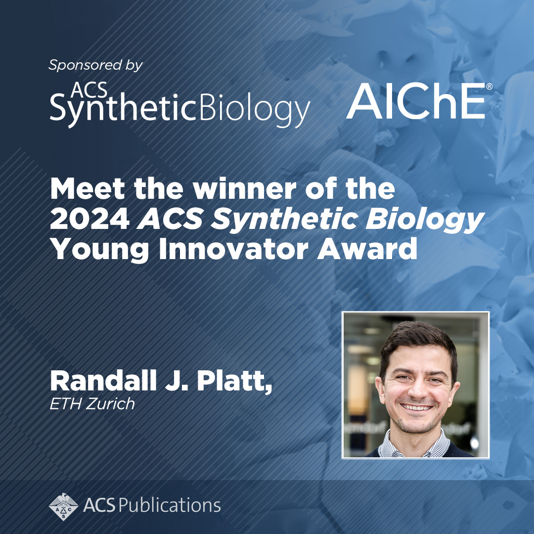 We are proud to announce, with AIChE, this year's winner of the Young Innovator Award: Randall J. Platt! Read more about Prof. Platt and his work on ACS Axial: go.acs.org/8ZC @ChEnected @randall_platt @ETH_BSSE @ETH_en @ETH