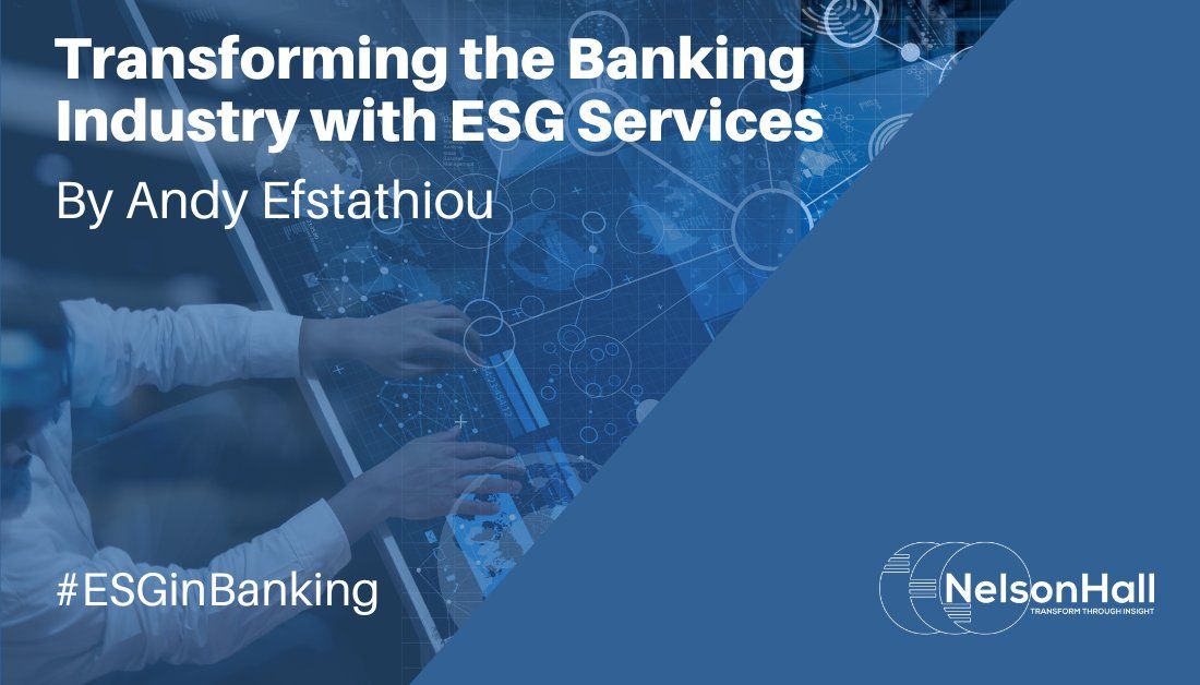 'Applying #ESG capabilities to data management across markets, businesses, and entities enables banks to identify the least cost path to remediation and apply best practices to challenges'. For more see our #ESGinBanking services market analysis: research.nelson-hall.com/sourcing-exper…