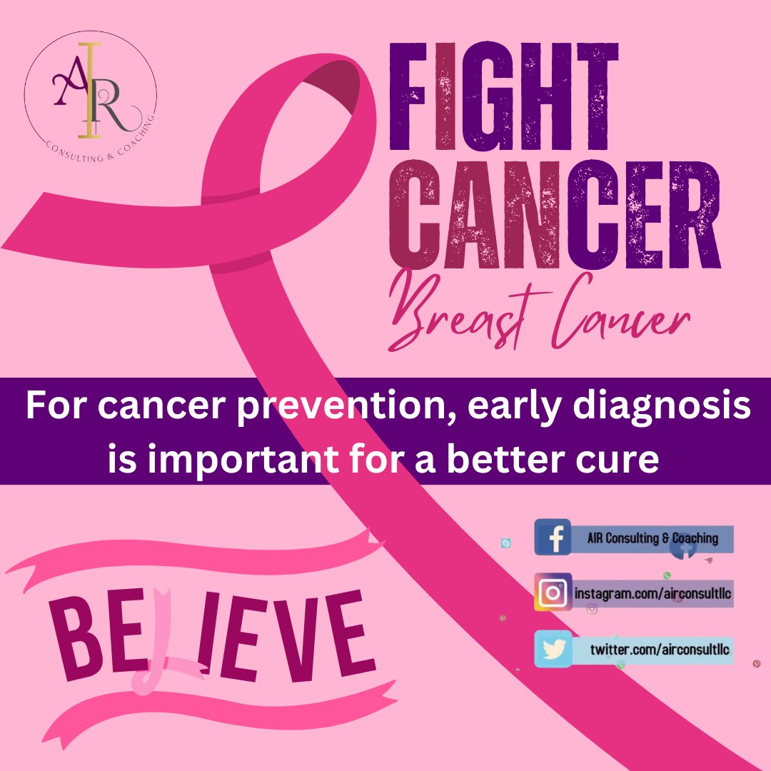 For cancer prevention, early diagnosis is important for a better cure!! Fight cancer! #CancerAwareness #FightCancer