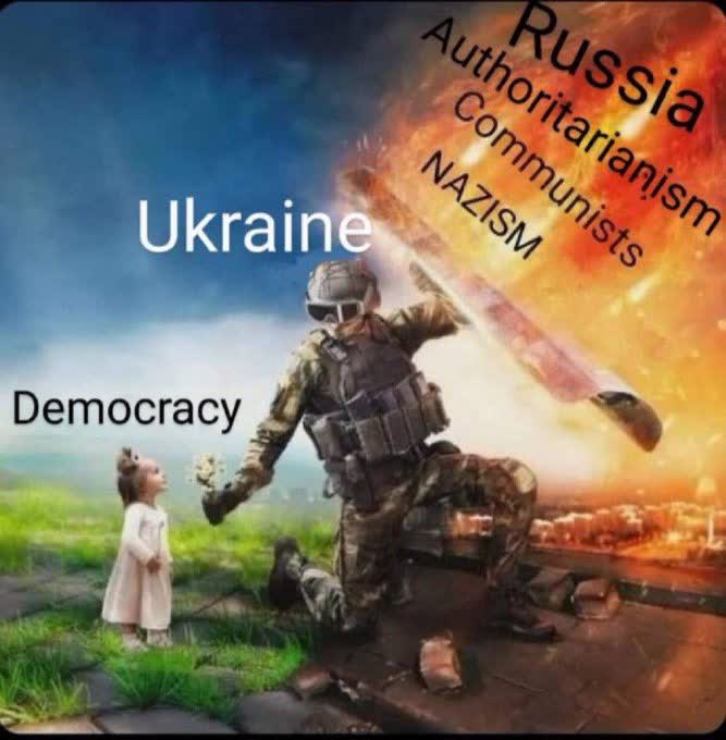 This might seem like hyperbole, but it's not. 

The fight in Ukraine is 100% about the fight between democracy and authoritarianism. They fight so we don't have to.

Sending aid to Ukraine is an investment in our own future. #AidUkraineNOW