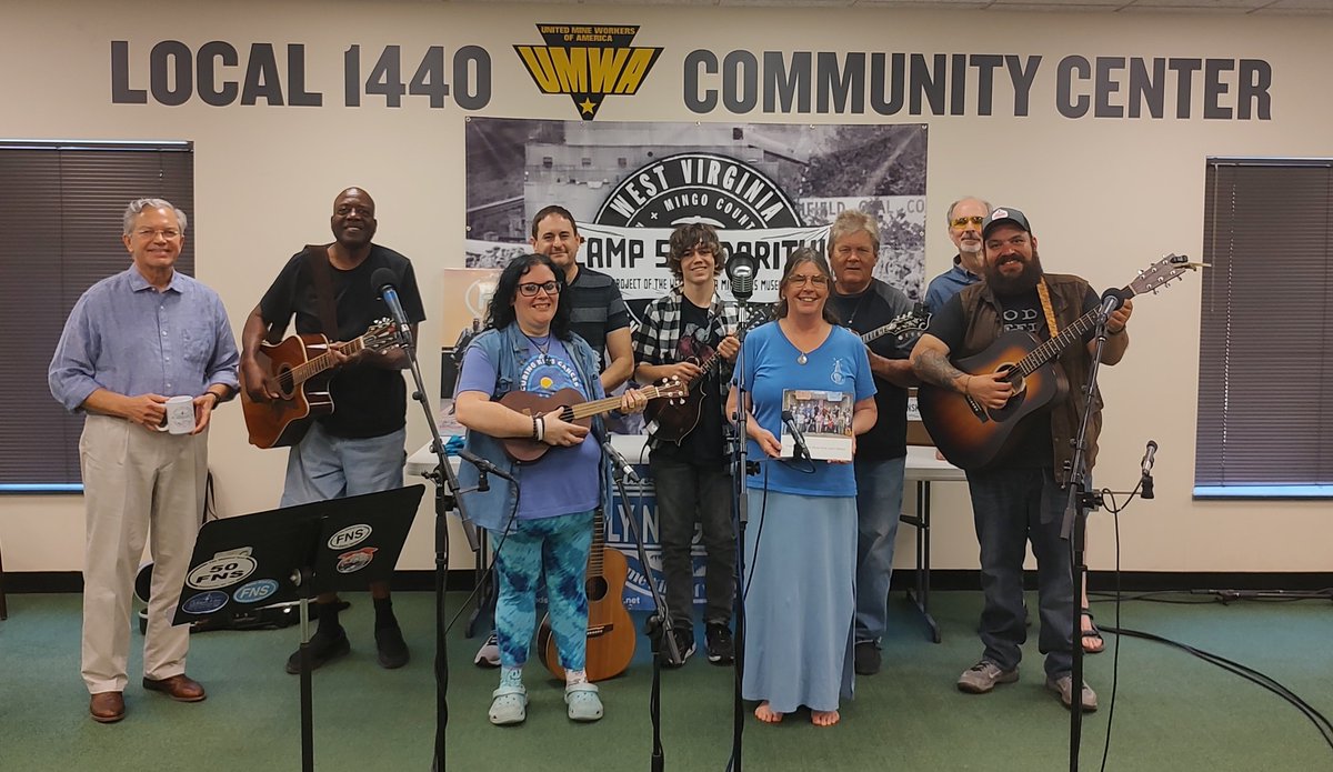 We had a great time yesterday welcoming The Wallace Horn Friendly Neighbor Show to the Town of Matewan, WV for a recording session in the community center. We had a blast hanging with John Ellison and the rest of the crew. It was great hearing so many local musicians too!