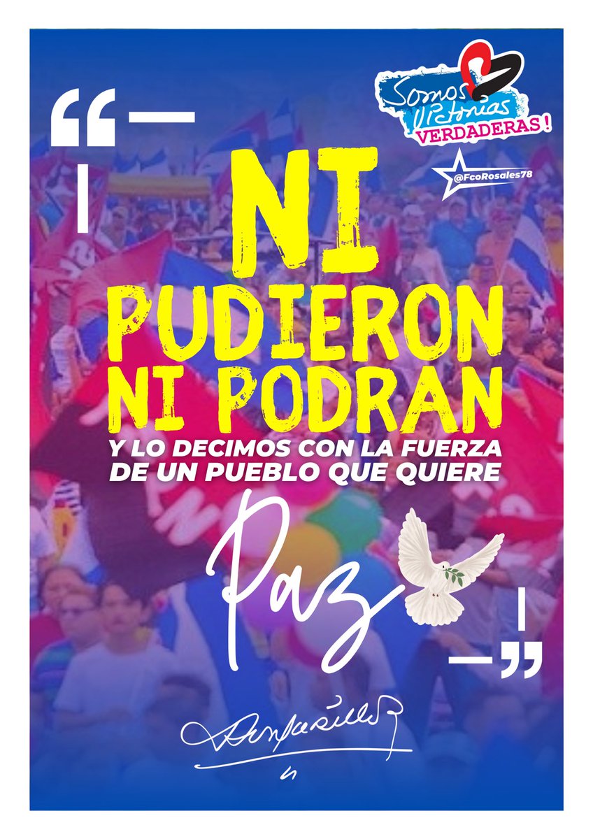 AQUÍ NO SE RINDE NADIE ! #SomosVictoriasVerdaderas VIVA LA PAZ ! Por Amor y con Amor, Vamos Adelante ! @jcsankings @Amanecerabz @AglasSiempre @Elleon19julio79 @Ge_Sus26 @Atego16 @jbrisol @corpav_m @RDRFSLN_