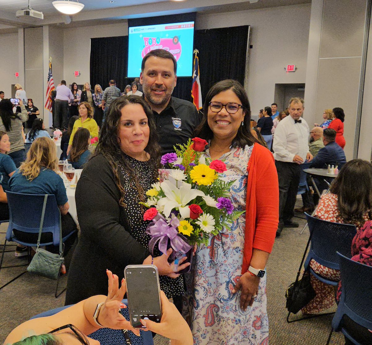 Celebrating our awesome volunteers this afternoon. They volunteer countless  hours to help support our school. A special shoutout to Ms. Rosario for being recognized as our Volunteer of the Year!!!! #SoarHigher #HawkPride