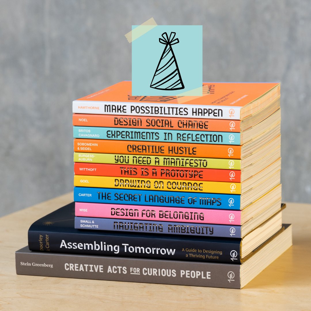 Celebrating TWO years of the Stanford d.school design guides. Congratulations to our authors, illustrators, and everyone who helped make this collection happen. #dschoolGuides #dschoolBooks