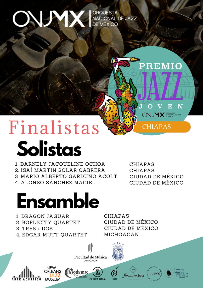 Final Premio Jazz Joven #ONJMX 

Toda la información en onjmx.org
