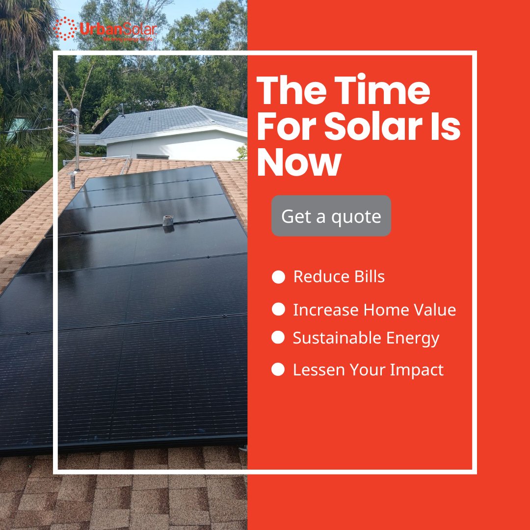 Cut those energy costs permanently and help the environment while you're at it! Head over to urbansolar.com/request-a-quot… and get a quote today!