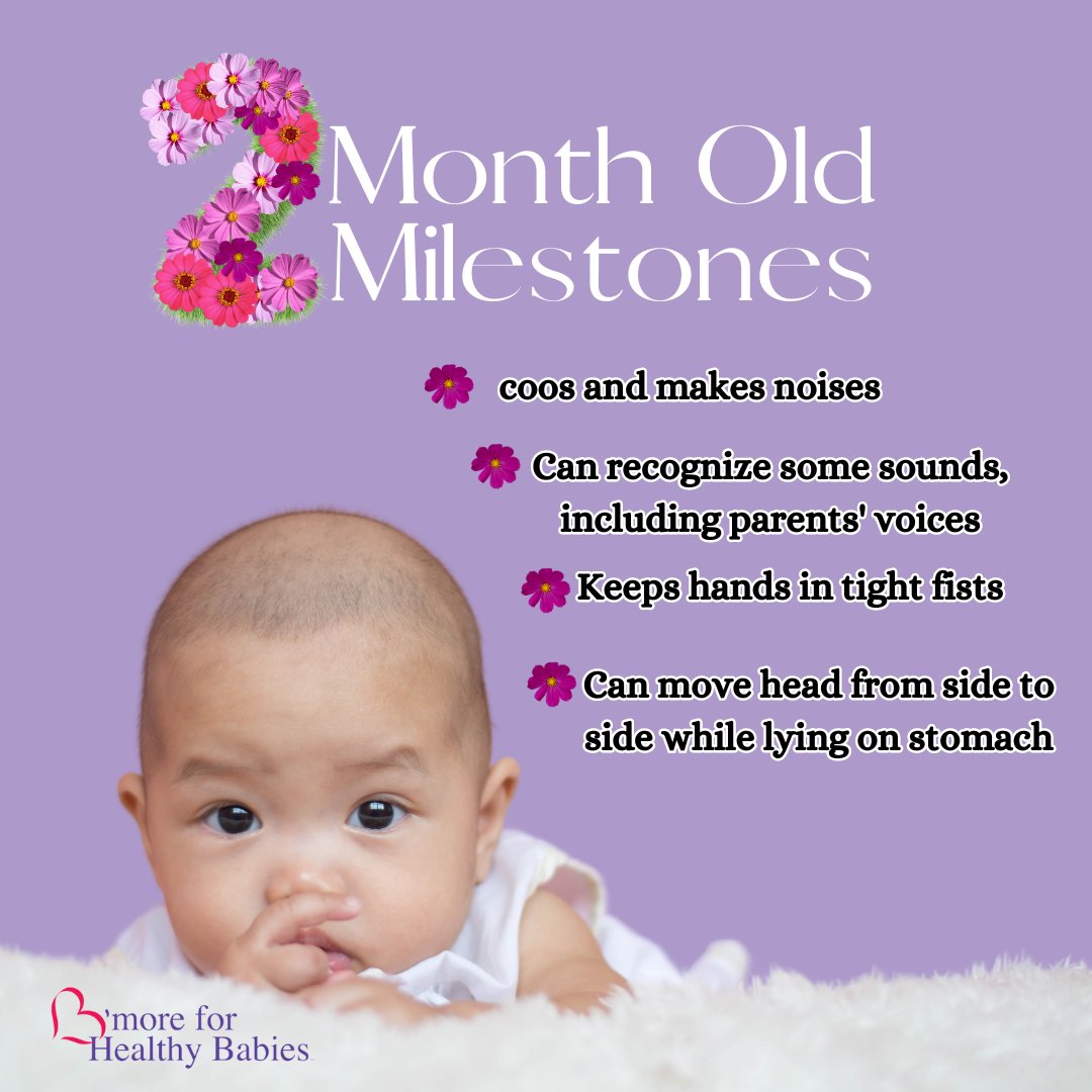 Every day a new milestone, every moment a cherished memory. Discover more about baby milestones at healthybabiesbaltimore.com/milestones 🍼💕 

#TwoMonthOld #BaltimoreChildren #HealthyBabies #BMore4HealthyBabies #BabyMilestones