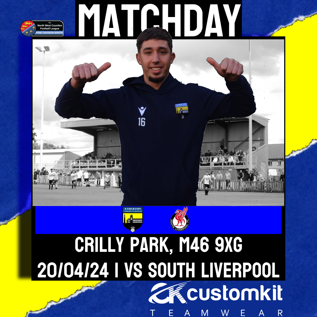 AthertonLRFC's tweet photo. 𝗟𝗘𝗧'𝗦 𝗗𝗢 𝗧𝗛𝗜𝗦! 👊

Play-Off Semi-Final action at M46!

🆚@SouthLplFC
🏆@nwcfl Div One North Play-Off Semi-Final
🕒3PM
🏟 SafeGasUK Ltd Stadium @ Crilly Park
📍 M46 9XG

Matchday Sponsor - @customkit
Matchball Sponsor - Mara Watson

#WeAreLR / #UpTheLR https://t.co/lJ5w3YR1jb