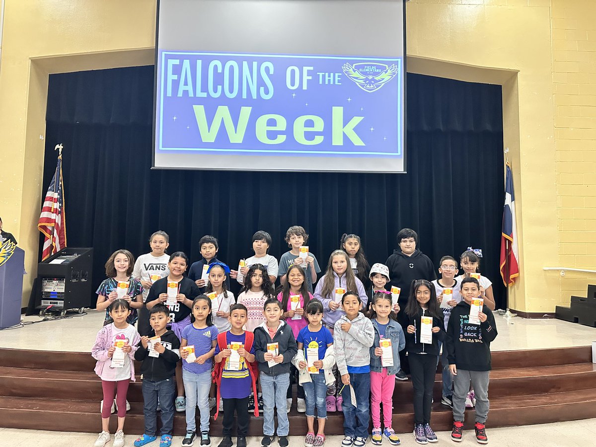 Congratulations to our fellow Falcons who Soared High this week!!! 💛💙#FieldsInspires