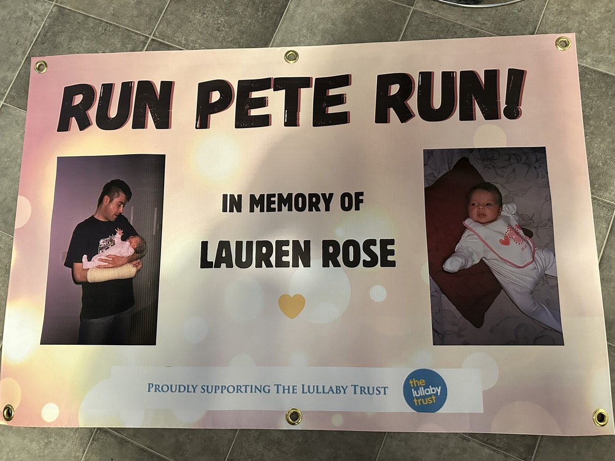 All ready to be London bound tomorrow for Pete to run the most magical marathon @LondonMarathon in memory of our daughter Lauren Rose 🌹 as part of our £21k challenge raising money for @LullabyTrust 💙💛 justgiving.com/page/pete-waud…